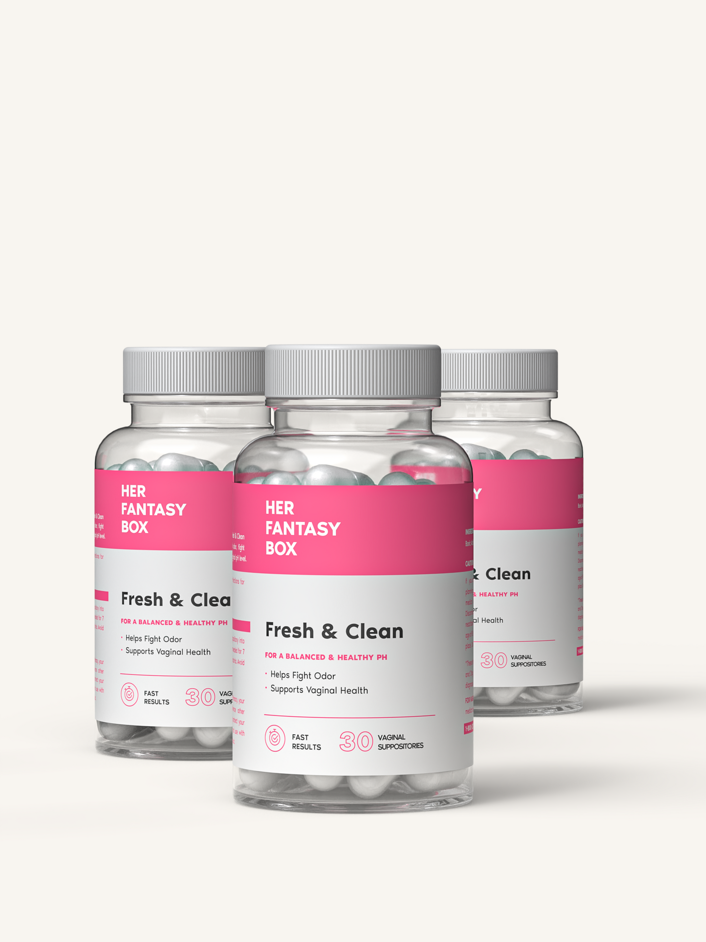 Set of 3 Boric Acid Vaginal Suppositories for Optimal Hygiene and Freshness