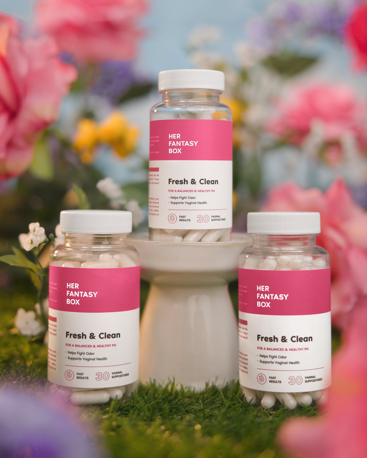 Set of 3 Boric Acid Vaginal Suppositories for Optimal Hygiene and Freshness