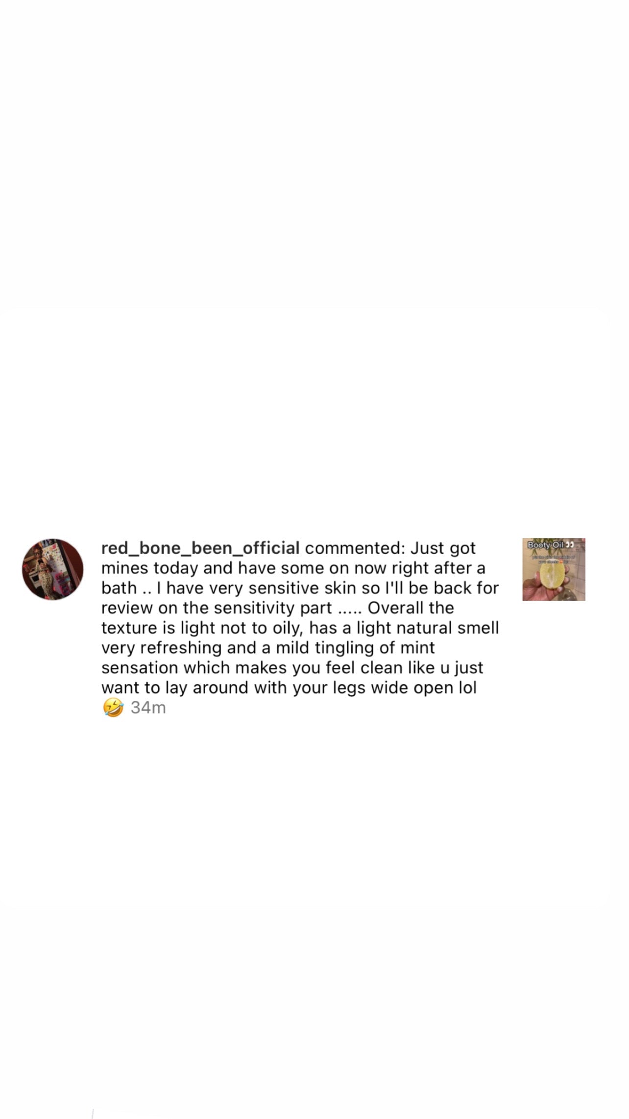 Renew Her Booty Oil